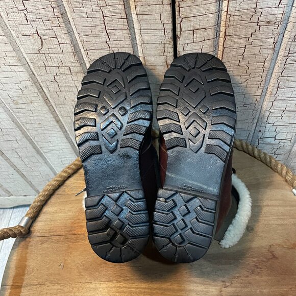 Blondo women's brown leather genuine shearling lined waterproof boots 8 brown - Picture 5 of 7